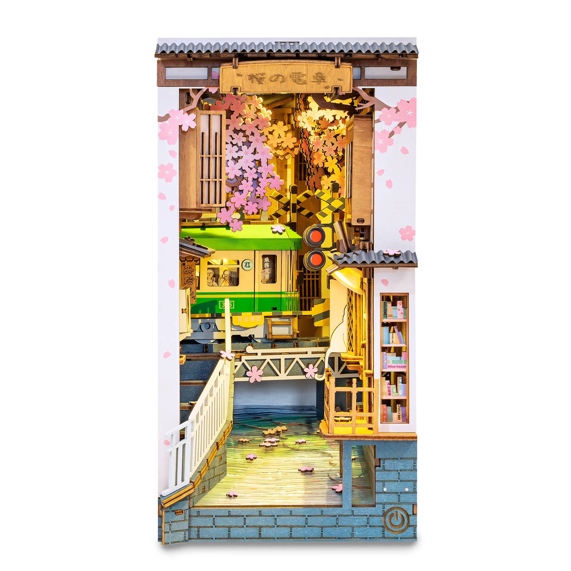 Rolife® Sakura Densya DIY Book Nook Shelf Insert Kit